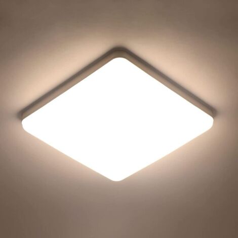Plafonnier LED carré 36W – blanc naturel – Ultra-mince 4cm – Éclairage pour salle de bain, cuisine, chambre, couloir, garage