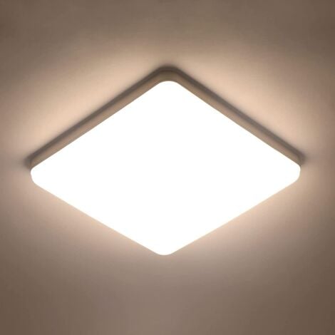 Plafonnier Led Carré 36W, Luminaire Plafonnier 3300LM 4000K Blanc Naturel, Lampe de Plafond Moderne Ultra-mince LED pour Salle De Bain Cuisine Chambre à Coucher Couloir Salle à Manger Balcon Garage
