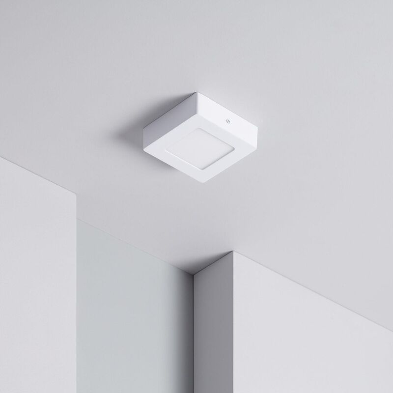 Ledkia - Plafonnier led Carré 6W 120x120 mm 5000K Blanc froid Ledkia - Plafonnier led Carré 6W 120x120 mm 5000K Blanc froid