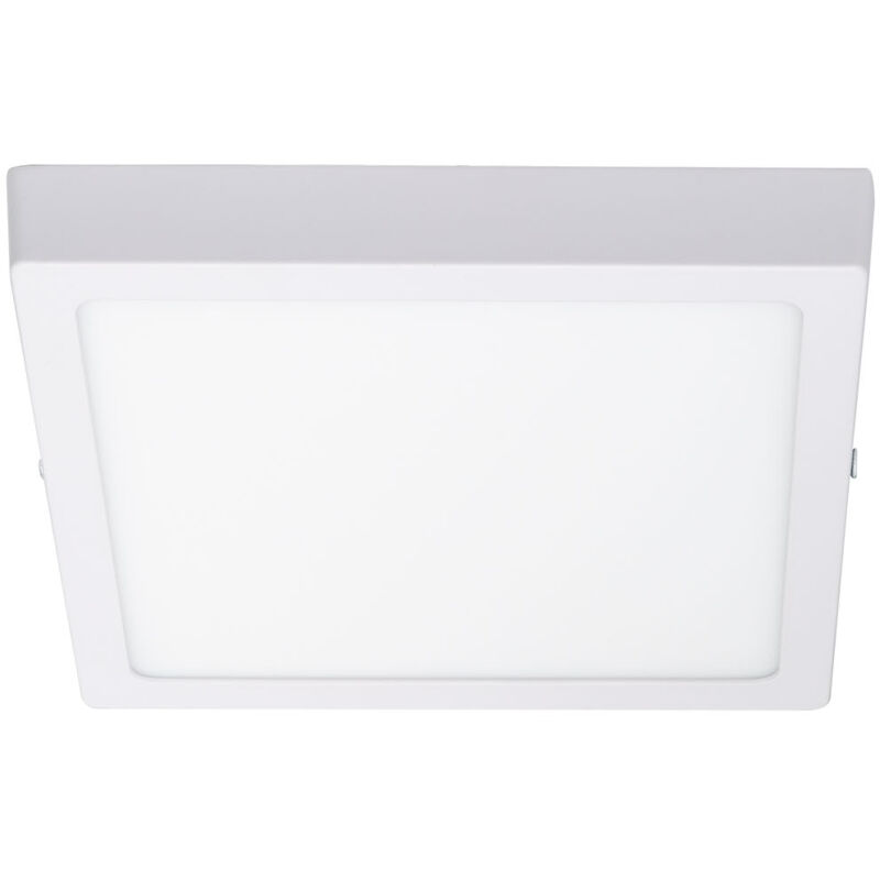 Plafonnier led 18W Carré Aluminium 210x210 mm Slim cct Sélectionnable Galán SwitchDimm Blanc