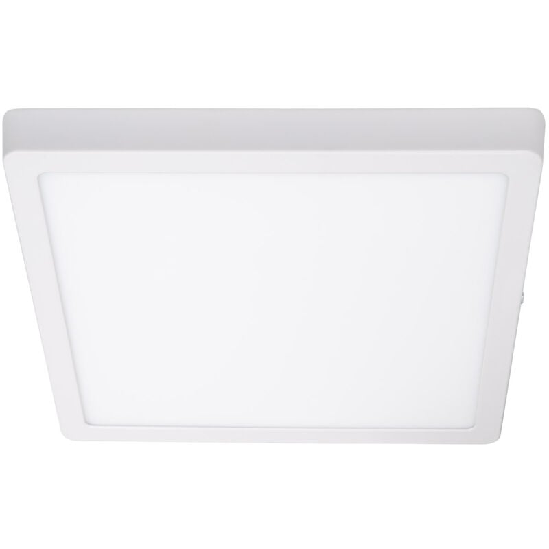 Plafonnier led Carré Aluminium Slim 24W cct Sélectionnable Galán 280x280 mm SwitchDimm Blanc
