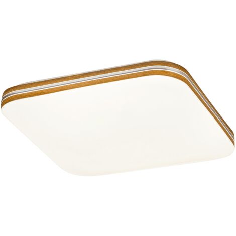 Plafonnier LED carré blanc 33cm 18W Oscar2 Rabalux