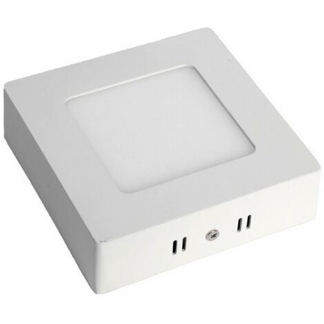 Plafonnier led Carré en saillie 6W 120x120mm Blanc Chaud 3000K - Digilamp