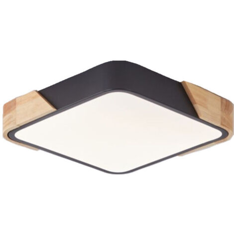 Plafonnier LED carré et fin moderne avec variateur tricolore