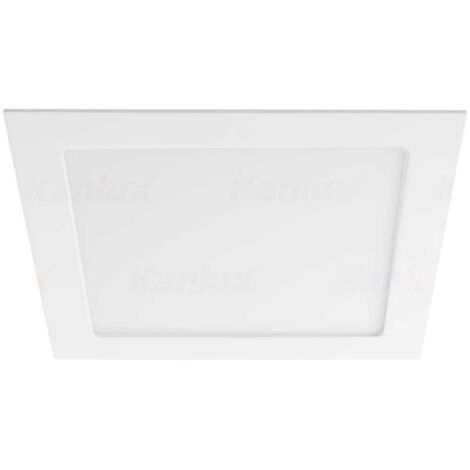 Plafonnier LED carré Kanlux KATRO 24W 3000K IP44 blanc
