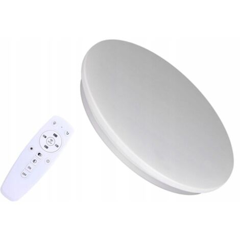 Plafonnier LED CCT 40 W, 3 couleurs, télécommande, IP44