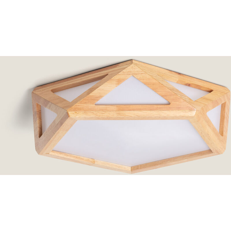 Ledkia - Plafonnier led Bois cct Sélectionnable Altigen 20W Bois