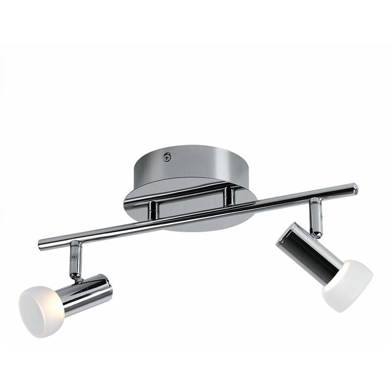 Plafonnier led chrome salon spot éclairage spots en verre mobile Eglo 91663