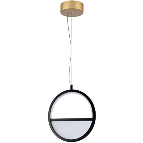 Plafonnier LED circulaire, aluminium, 13,5 W, lumière chaude 2700 K, pour restaurant et chambre à coucher