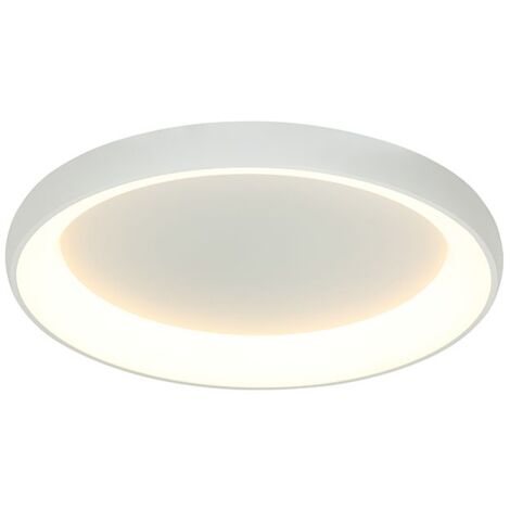 Plafonnier LED D800 60W Blanc Sablé ZAMBELIS - Blanc chaud - 3000K