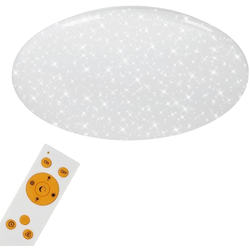 Plafonnier BRILONER LEUCHTEN VERB, 50 W, 4000 lm, IP20, blanc, plastique-métal, intensité lumineuse variable, CCT, Ø 56 cm