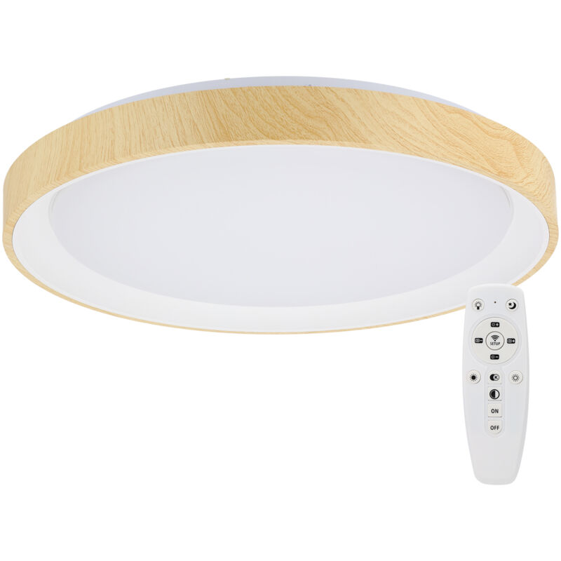 Plafonnier LED décoratif 36 W CCT 3 000-6 000 °K (Tonalité lumineuse variable) Télécommande Plafonnier LED décoratif 36 W CCT 3 000-6 000 °K (Tonalité lumineuse variable) Télécommande