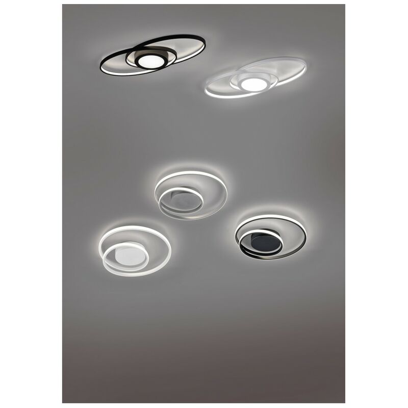 Reality Leuchten - Zibal Plafonnier Blanc Spirale Led 22w Dimmable Ø39 cm Trio Lighting