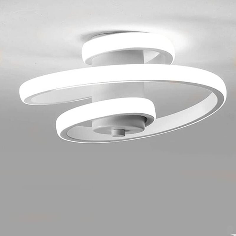 Plafonnier Led Design En Spirale Lampe De Plafond Moderne Blanc Lustre Nordique Blanc Froid Simple Luminaire Plafonnier Créatif
