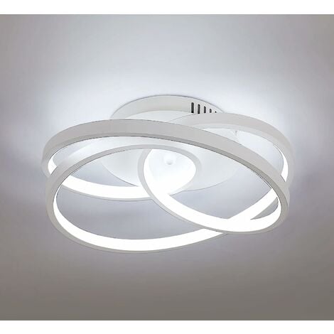 GOECO Plafonnier LED Design moderne Rond Lampe de Plafond 40W Pour salon chambre à coucher salle à manger bureau Blanc Lumière Blanc Froid 6500K