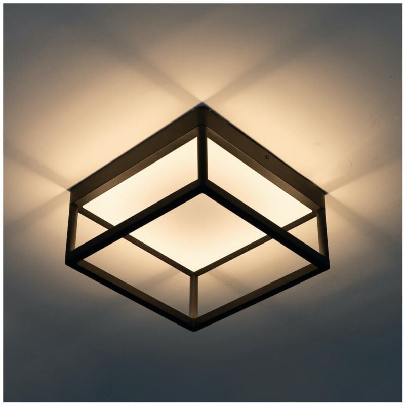 Plafonnier led design rectangle noir - Stockholm