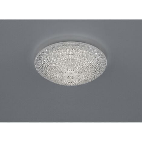 Plafonnier LED Dimmable Effet Cristal Ø28 cm