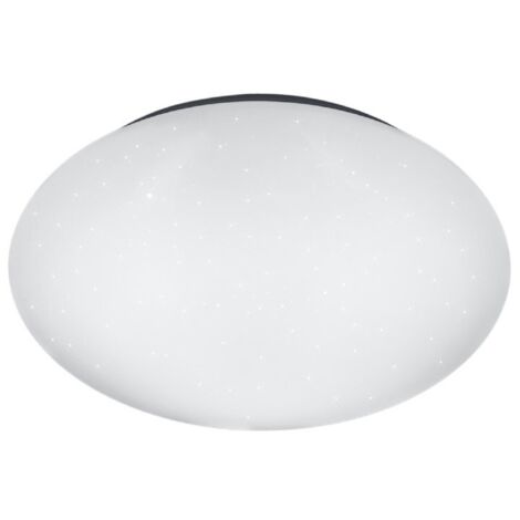 Plafonnier Led Dimmable IP44 Putz Blanc Pailleté Ø27 cm Trio Lighting