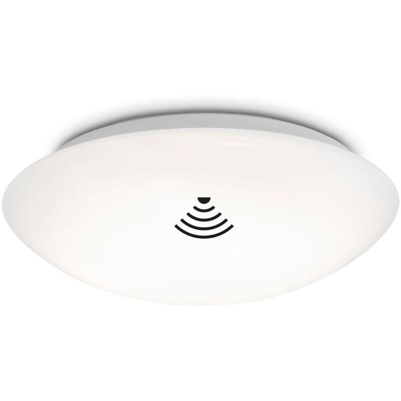 Plafonnier led Briloner leuchten elipso, 22 w, 2000 lm, IP44, blanc, plastique-métal, détecteur de mouvement, ø 38 cm