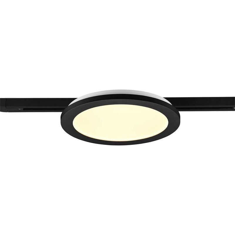 Plafonnier led Duoline Camillus avec bordure noire de 26 cm de diamètre.