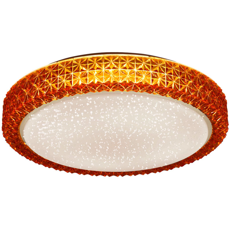 Plafonnier design LED ambre salon lumière du jour lampe effet étoile lumières directes 14371-27