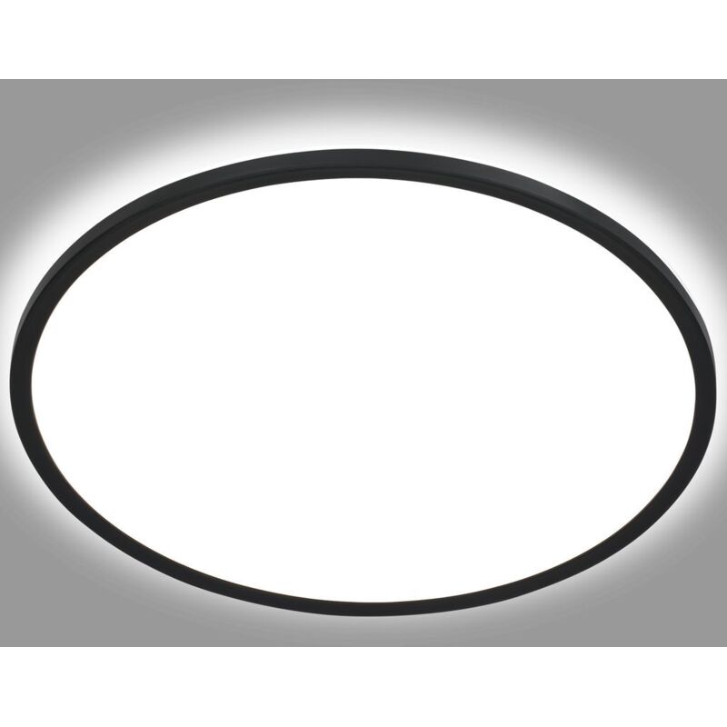 Panneau led Briloner leuchten slim, 18 w, 2400 lm, IP20, noir, plastique, ø 29,3 cm