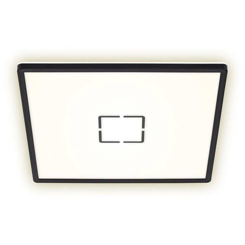 Plafonnier led Briloner leuchten free, 22 w, 3000 lm, IP20, noir, plastique, 42 x 42 x 2,9 cm