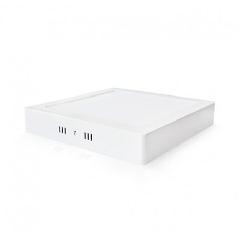 Plafonnier LED en saillie carrés LUNA QUADRA Ø220 x 220 x 33mm - 3000K Blanc chaud - 18W - 1400 Lm