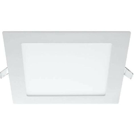 ECOLUX Plafonnier LED Encastrable Extra-Plat Carré 18W 1620lm 160° IP40 205mmx205mm blanc - Blanc du Jour 6000K