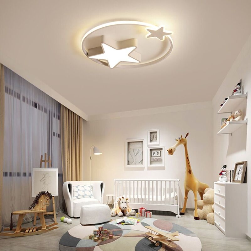 Plafonnier led étoile Chambre d'enfant Plafonnier avec télécommande Variable