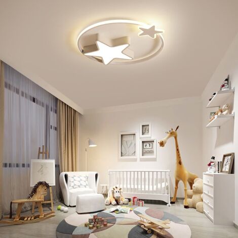 Plafonnier LED étoile Chambre d'enfant Plafonnier avec télécommande Variable