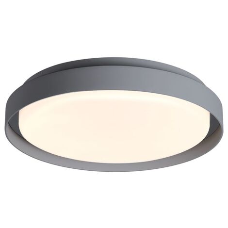 Plafonnier LED Extérieur D270 20W IP65 Graphite Zambelis - Blanc chaud - 3000K