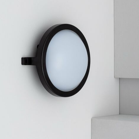 Plafonnier LED Extérieur Rond 12W New Hublot Black Ø170 mm Downlight