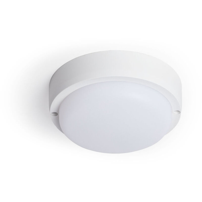 Efectoled - Plafonnier led Extérieur Rond 15W Hublot White IP65 Ø155 mm 4000K Blanc neutre