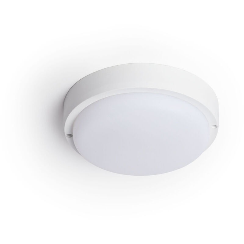Efectoled - Plafonnier led Extérieur Rond 25W Hublot White IP65 Ø175 mm 4000K Blanc neutre