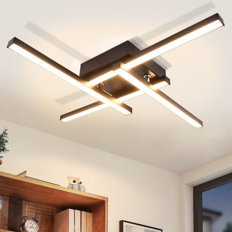 Gbly - Plafonnier led Blanc chaud Lampe de salon Design moderne 24W Lampe de chambre 3000K Lumière Chevauchement Design Plafonnier pour chambre