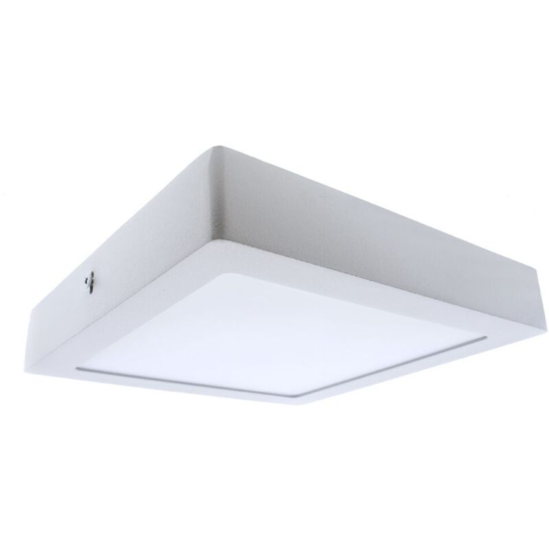 Cristalrecord - Plafonnier led Gelys IP54 30W 4000K carré blanc
