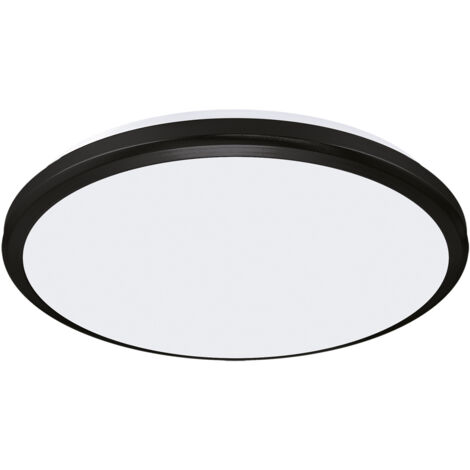 Plafonnier LED hermétique PLANAR 24W 4000K IP65 noir