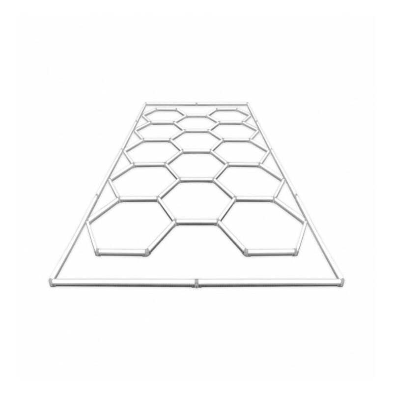 Delitech - Plafonnier led hexagonal pour garage automobile - Motif nid d'abeille - 4840 mm