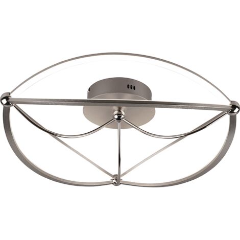 Plafonnier led integre 42w 5600lm 3000k nickel mat - trio - charivari 39176145 39176145 39176145 39176145 39176145 39176145 39176145 39176145 39176145