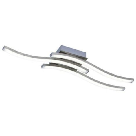 Plafonnier Led intégrée 3x500 lumens nickel mat - Trio - Route III
