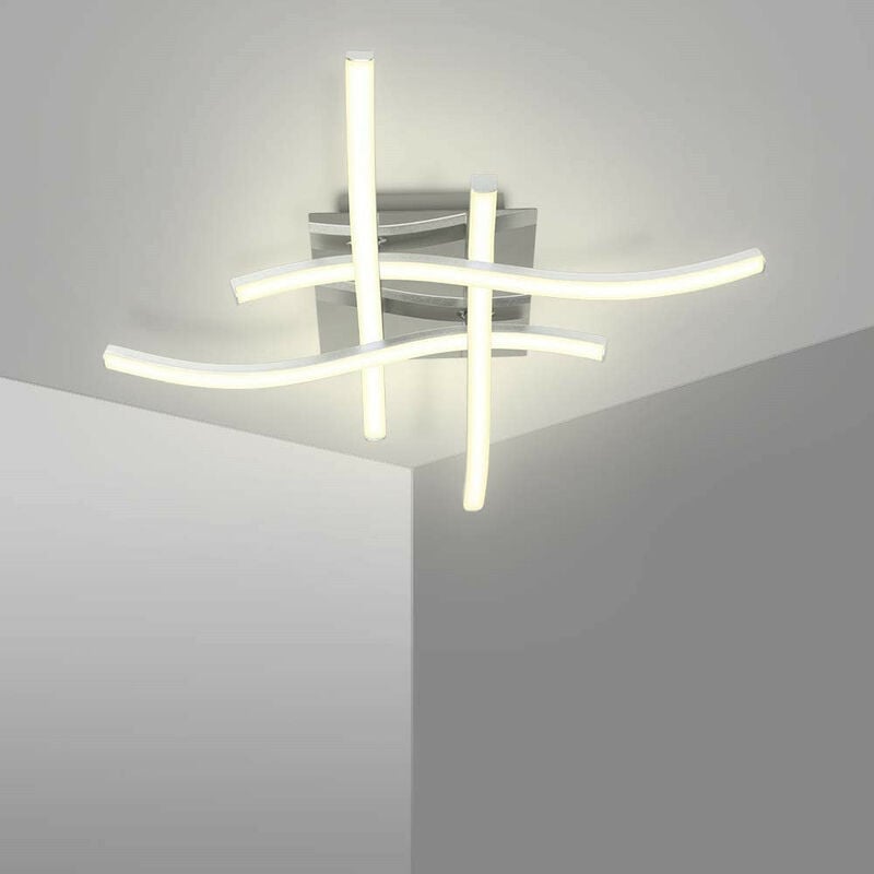 Plafonnier led Lampe de Lustre Plafonnier Design Moderne Courbé Pour le Salon Chambre Salle à Manger