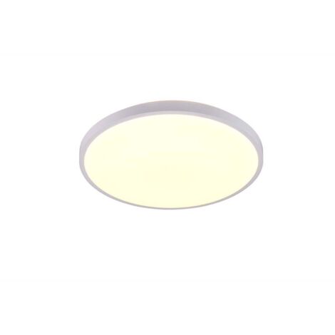 Plafonnier LED lampe de salon lampe de plafond blanc dimmable télécommande D 49 cm