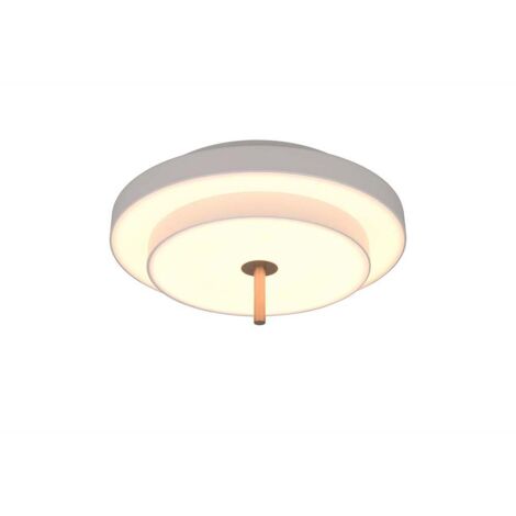 Plafonnier LED lampe de salon lampe de plafond gris chaud interrupteur variateur H 20 cm