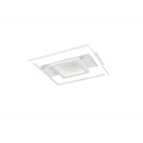 Plafonnier LED lampe de salon lampe de plafond métal blanc blanc neutre L 35 cm