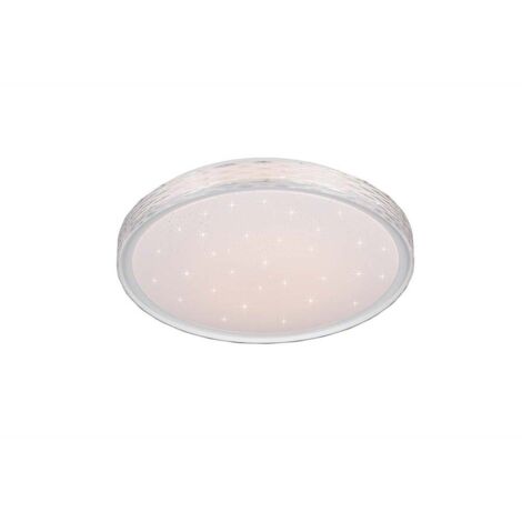 Plafonnier LED lampe de salon lampe de plafond métal blanc dimmable LED D 39 cm