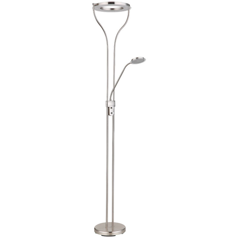 Plafonnier LED Liseuse flexible Lampadaire Lampadaire à intensité variable Lampe de salon, 20W 1800lm blanc chaud, LxH 35x194 cm