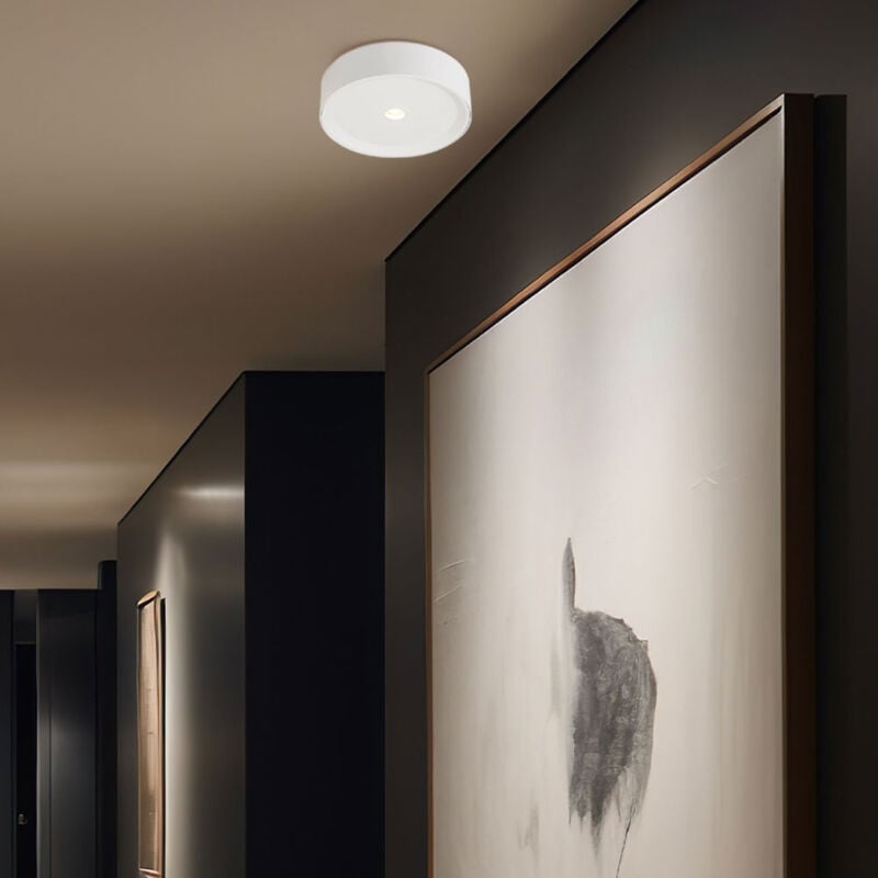 Globo Lighting - Plafonnier led luminaire métal aluminium blanc éclairage salon chambre