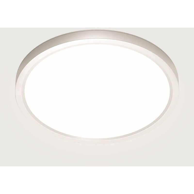 Plafonnier led, Luminaire Plafonnier 28W 4500K, Lampe de Plafond led Moderne Salle Blanc Neutre, Imperméable IP44, 22CM, Applicable à Salle de Bain,