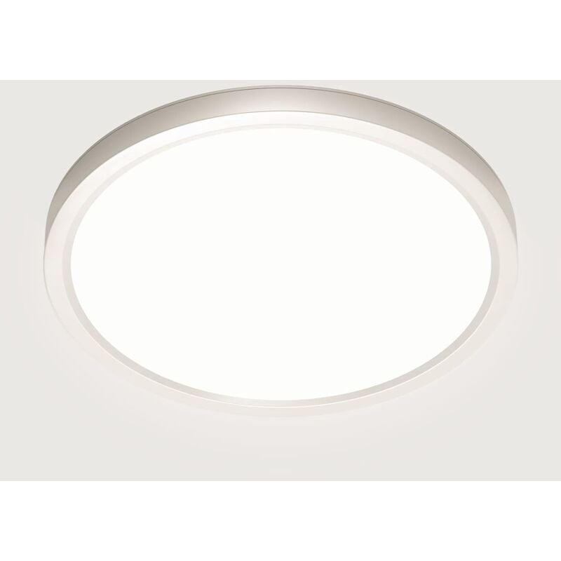 Galozzoit - Plafonnier led, Luminaire Plafonnier 28W 4500K, Lampe de Plafond led Moderne Salle Blanc Neutre, Imperméable IP44, 22CM, Applicable à